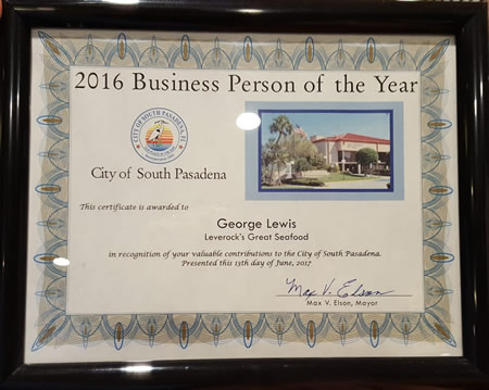 2016 Business Person of the Year George Lewis